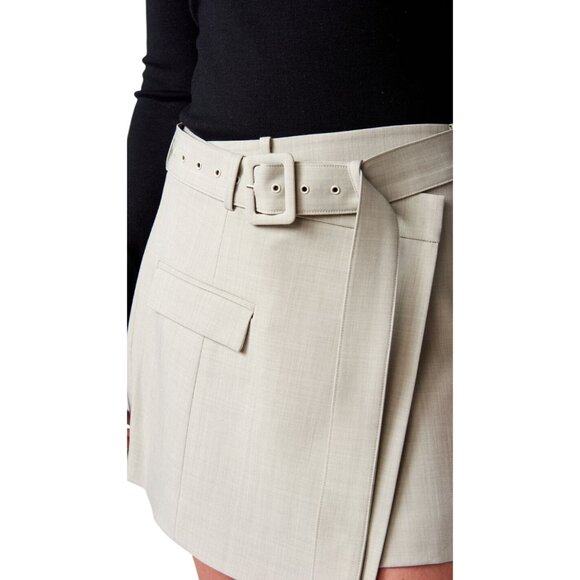 ANNA QUAN Nadia Flint Asymmetrical Belted Skirt Size 8 NEW NWT - Picture 4 of 7